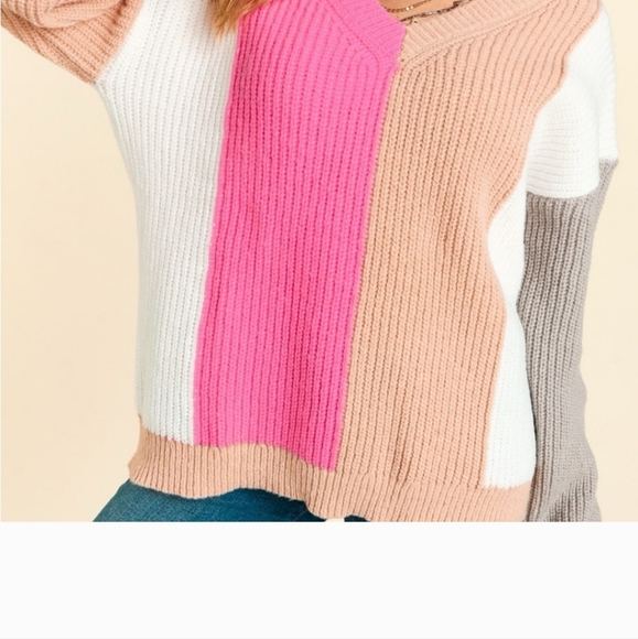 Color Block Sweater - Picture 2 of 4